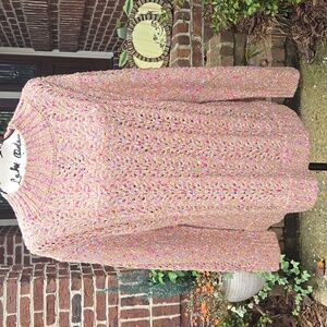 Democracy Multicolor Knit Mock Turtleneck Sweater